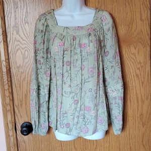 2/$16 LC Lauren Conrad Peasant Top size Medium